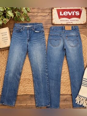 1983 Vintage Levi’s 509-0217 Orange Tab Jeans 30x31 USA Straight Leg Denim